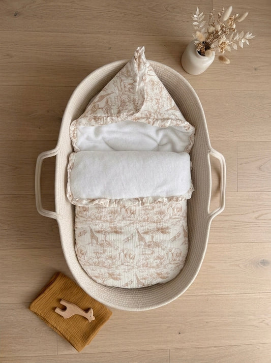 Nid d’ange Toile de Jouy – 0-6 mois