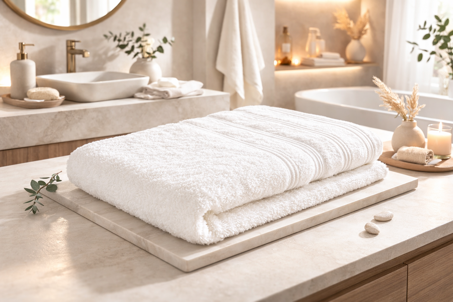 Serviette de bain personnalisée en coton doux 70x140 cm