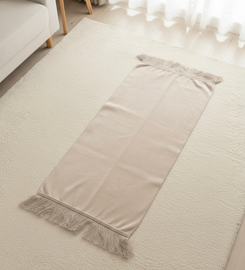 Tapis de prière personnalisé en velours
