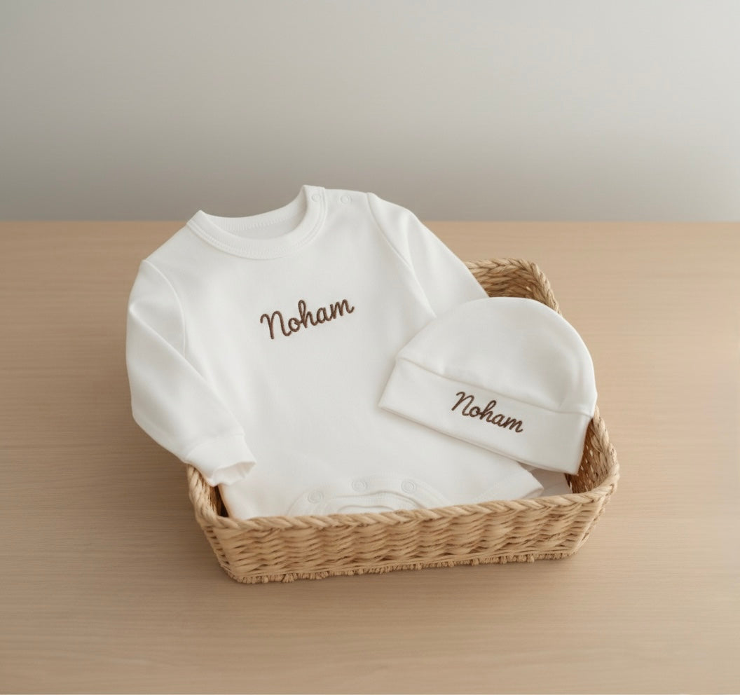 Tenue de naissance bébé personnalisée