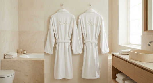 Coffret deux peignoirs personnalisés